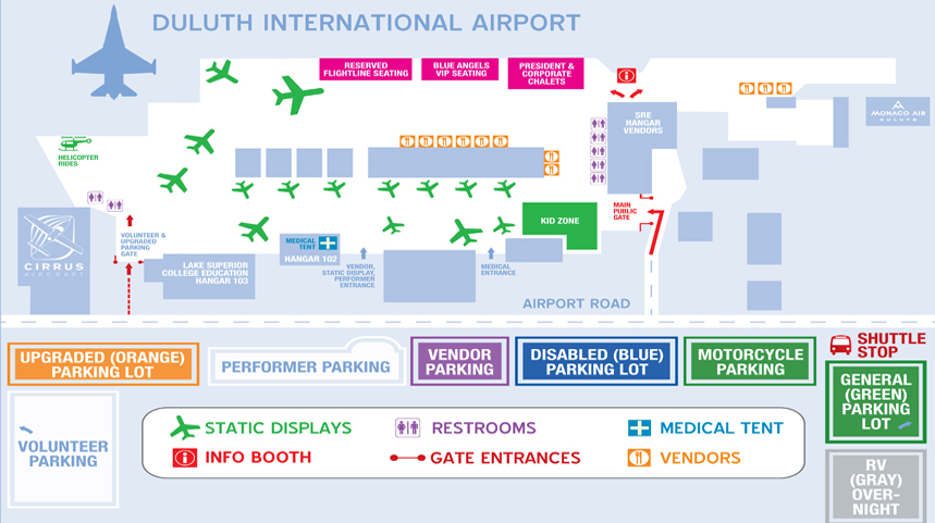 Directions / Map - Duluth Airshow : Duluth Airshow